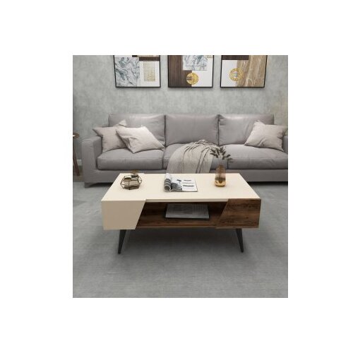 Woody Fashion aren - beige, light walnut beigelight walnut coffee table Slike
