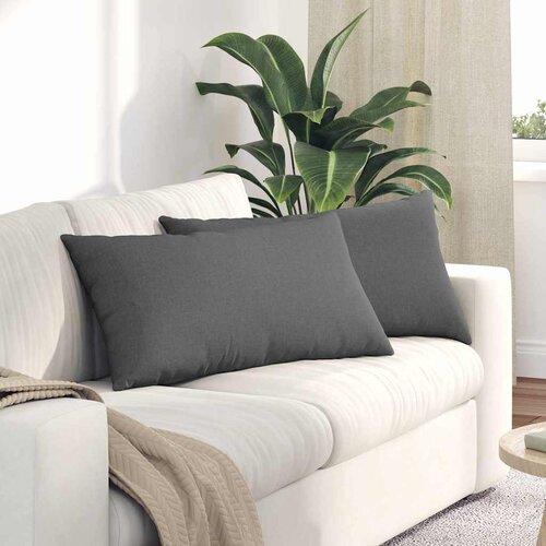  Jastučići za sofu 2 pcs Tamno siva 80 x 40 cm tkanina Cene