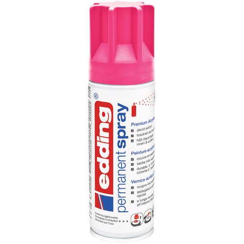Boja akrilna u spreju 200ml permanentna edding 5200969 neon roza Slike