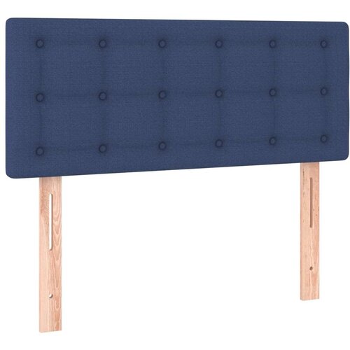 vidaXL Krevet box spring s madracem LED plavi 90x190 cm od tkanine Cene