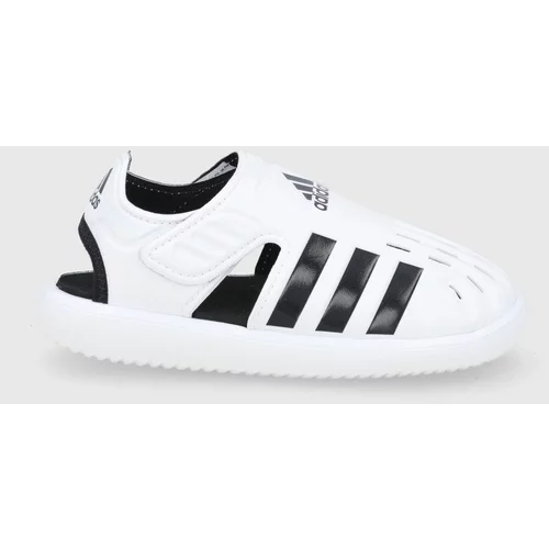Adidas Otroški sandali bela barva
