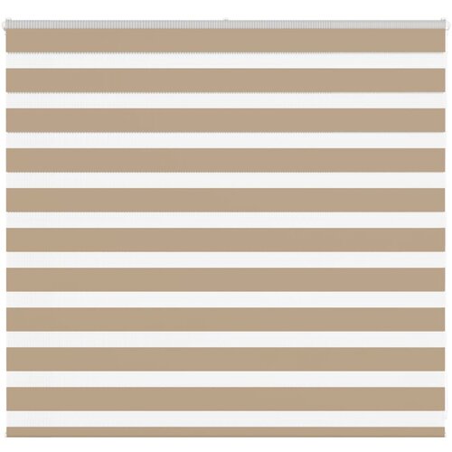 vidaXL Zebra zavesa peščeno rjava 160x100 cm širina blaga 155,9 cm poliester, (5000297880) Cene