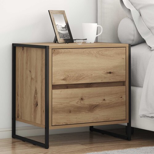  Noćni ormarić 2 pcs Umjetnička hrastovina 50 x 39.5 x 50 cm Cijene