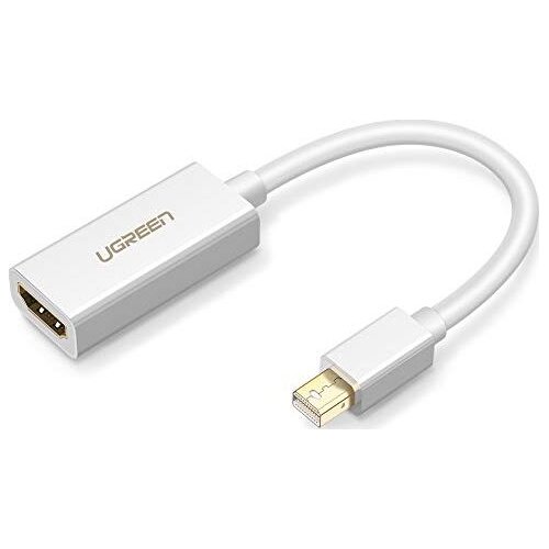 Ugreen 10460 prilagodnik za video kabel Mini DisplayPort HDMI Bijelo Slike