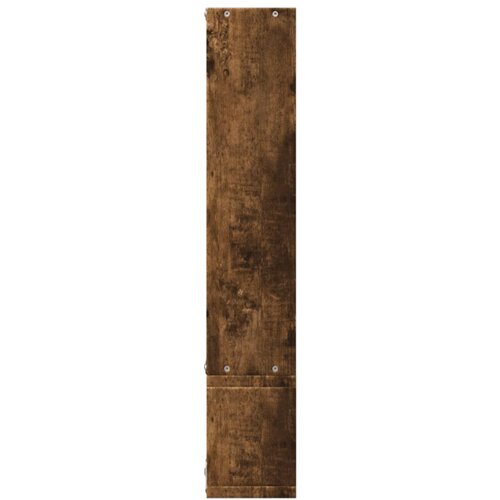  Zidna polica boja dimljenog hrasta 96x12x64cm konstruirano drvo Slike