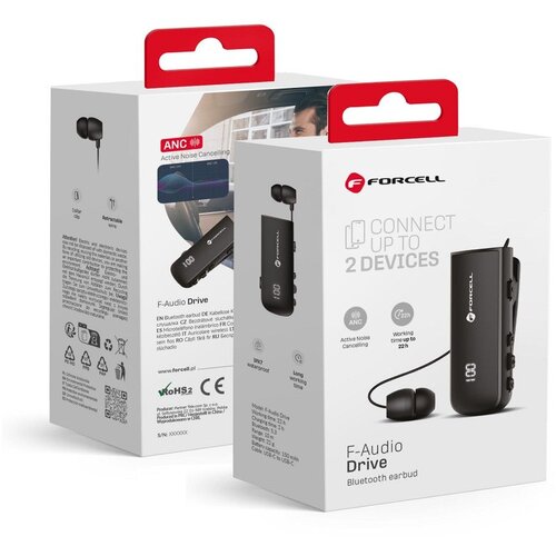  Bluetooth slusalica FORCELL F-AUDIO Drive EarBud crna Cene