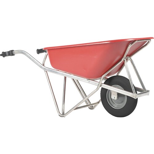 Matador Samokolnica Profi-Max Plus, iz aluminija, 90 litrov, korito iz HDPE rdeče barve, kolo s 4-slojno zračnico Cene