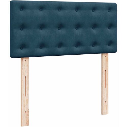 Box spring krevet s madracem tamnoplavi 90x190 cm bar&amp;scaron;unasti Slike