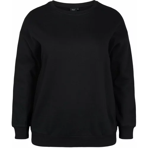 Zizzi Sweater majica 'Laura' crna