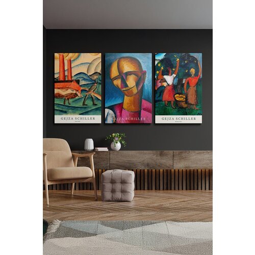 Wallity slika Ersycnvs10, 70x100 cm, 3 dela Cene
