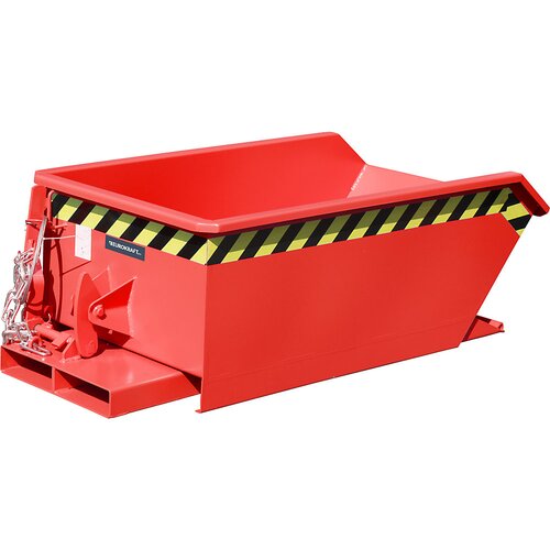eurokraft pro Mini prekucni zaboj, nizek nasipni rob, prostornina 0,23 m³, rdeča RAL 3000 Cene