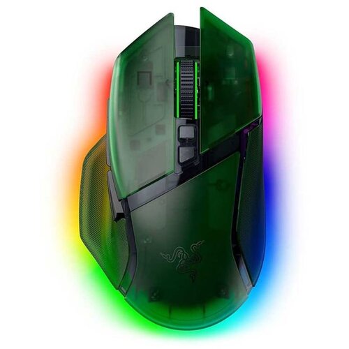 Razer Basilisk V3 Pro 35K - Ergonomična Bežična Gaming Mi&scaron; - Phantom Green Izdanje - EU Cene