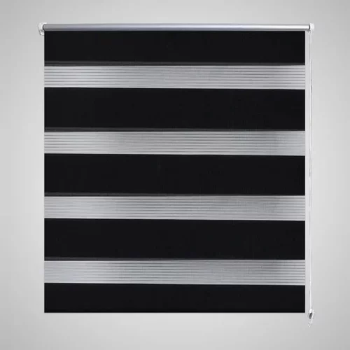 vidaXL Črtasti Zebra Rolo / Senčilo velikost 80 x 150 cm Črna barva, (21049852)
