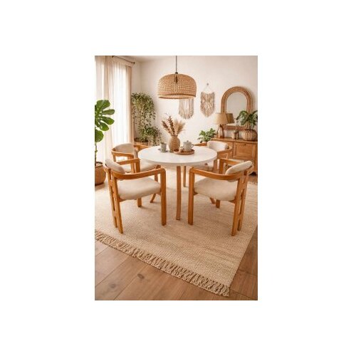 Hanah home Set Trpezarijski sto i 4 stolice Bohemian Butterfly Scandinavian 5 Slike