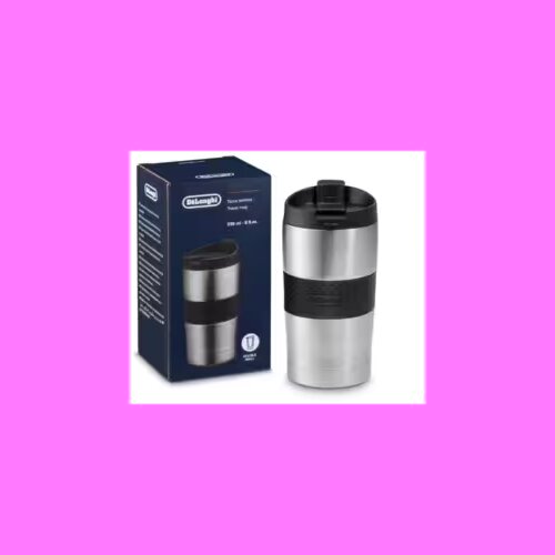 DeLonghi putna šolja od nerđajućeg čelika sa duplim zidom, 235 ml Cijene