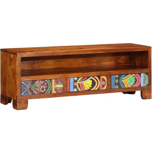 vidaXL TV omarica Multicolor 110x30x40 masivni les akacije Cene