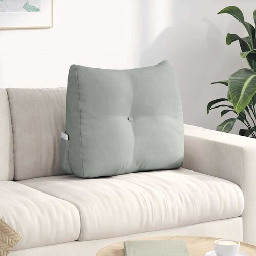  Jastuk za leđa Svijetlo siva 60 x 24 x 50 cm Baršun Cene