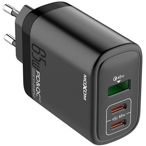 Moxom kućni punjač MX-HC74 2xUSB-C 65W usb-a 60W 5A/ crna Cene