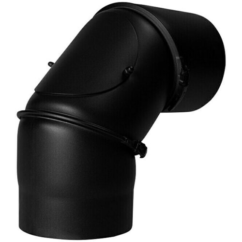  Dimovodno koljeno za peć (S otvorom za či&amp;scaron;ćenje, 130 mm, 90 &amp;deg;) Slike
