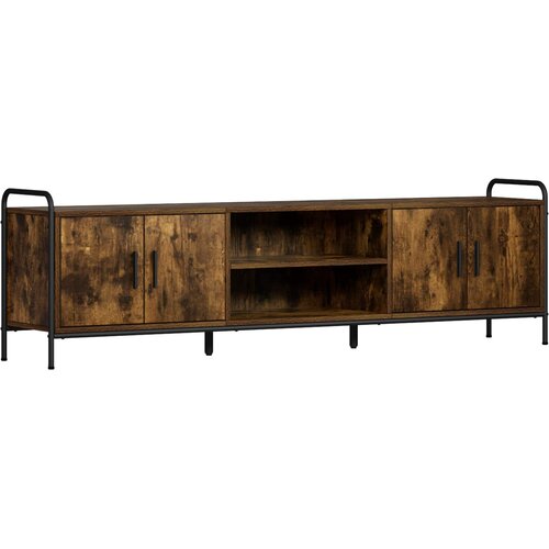  TV ormar 167,5 x 33 x 50 cm Dimljeni hrast Konstruirano drvo Slike