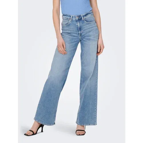 Only Jeans hlače Madison 15282975 Modra Wide Leg