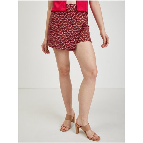 Orsay Red Women&amp;#039;s Patterned Skirt/Shorts - Ladies Slike