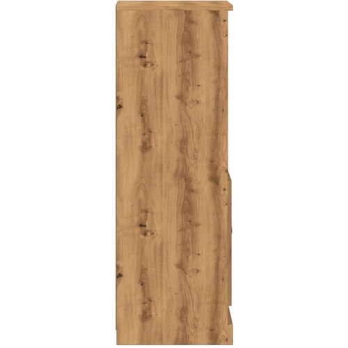 VidaXL Visoka komoda boja hrasta 36x35,5x103,5 cm konstruiranog drva Slike