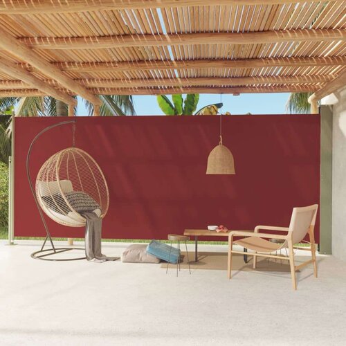 vidaXL Uvlačiva bočna tenda za terasu 220 x 600 cm crvena Cijene