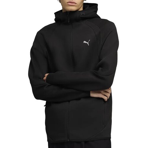 Puma mu&amp;scaron;ka dukserica s kapuljačom i zatvaračem Evostripe (crna) Slike