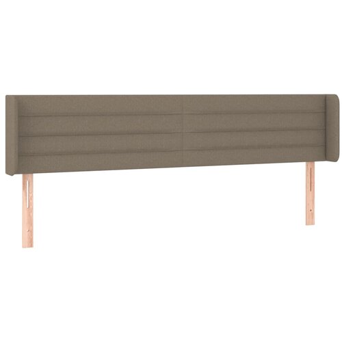 Maison Chic Posteljno vzglavje - Vzglavna omarica - Nočna omarica z u&scaron;esi taupe 183x16x78/88 cm blago, (21709917) Cene