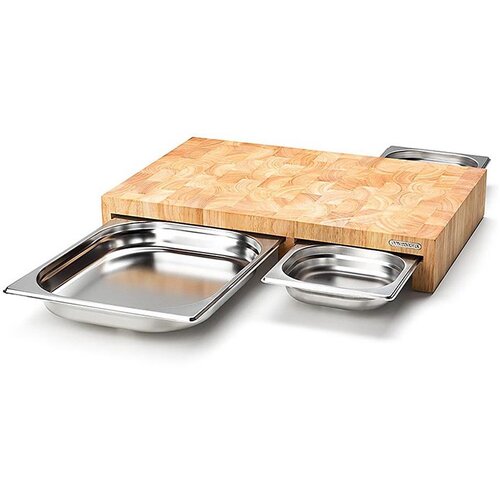  Continenta 4028 kitchen cutting board Rectangular Wood Stainless steel, Wood Slike