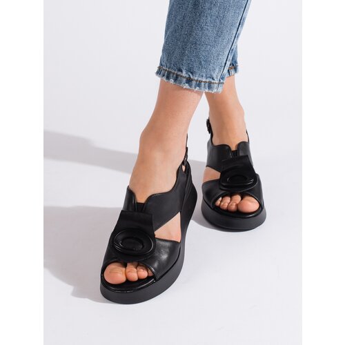 GOODIN Comfortable women's black sandals Slike