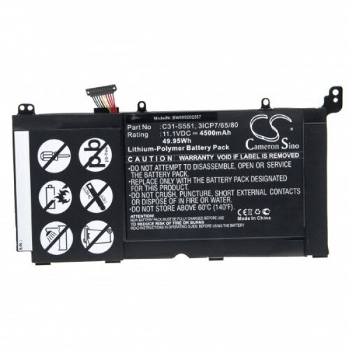VHBW Baterija za Asus K551 / R553 / S551, B31N1336, 4500 mAh Cene