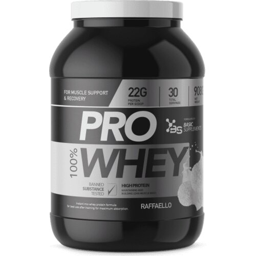 Basic Supplements Pro Whey, Ukus Raffaello, 908g Slike