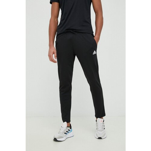 Adidas Hlače za trening Essentials za mu&amp;scaron;karce, boja: crna, glatki materijal Slike