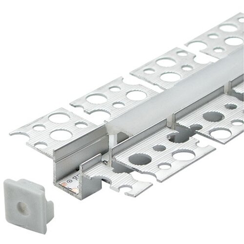 Mitea Lighting aluminijumski profil za led trake flex perforirani 13x53x2000mm sa difuzorom 2m MA5313 Cene