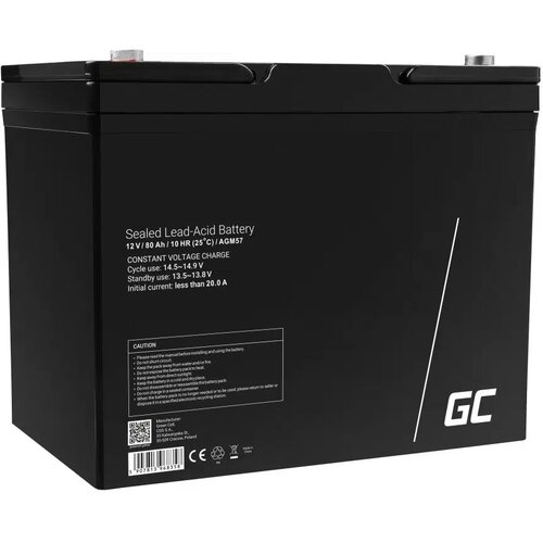  Baterija Green Cell AGM, 12V, 80Ah, VRLA, bez održavanja Slike