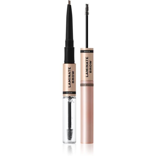 Makeup Revolution Laminate Brow olovka i gel za obrve nijansa Medium Brown 2.1 g Cijene