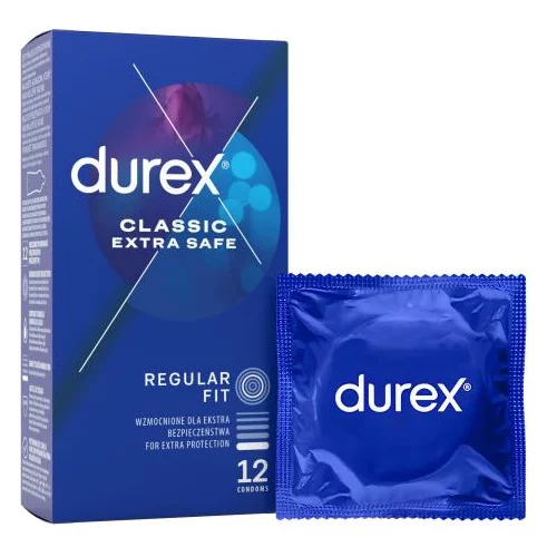 Durex Classic Extra Safe kondomi 1 pakiranje za moške