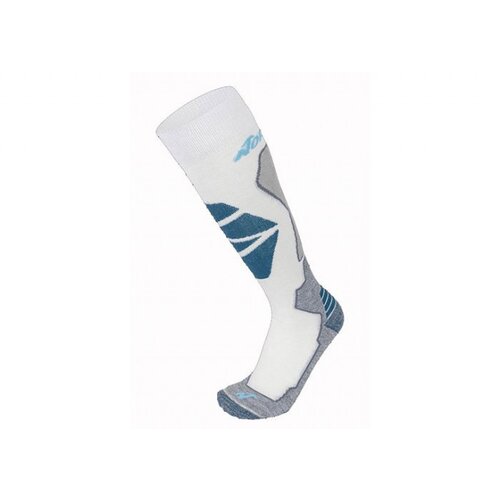 Čarape NORDICA ŽENSKE HIGH PERFORMANCE 2.0 white-grey-petrol 36-38 (S) 39-41 (M) Cene