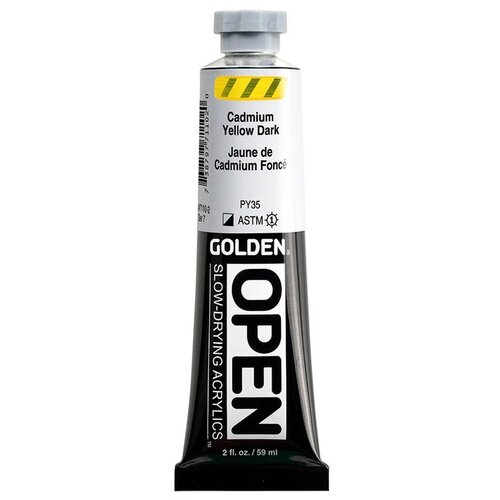  GOLDEN OPEN akrilna boja koja se sporo su&amp;scaron;i 59 ml | 7110 Cadmium Yellow Dark Slike