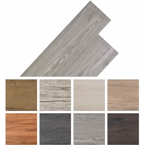  Podne daske 18 pcs Tamno siva 2,51 m&amp;sup2; PVC Slike