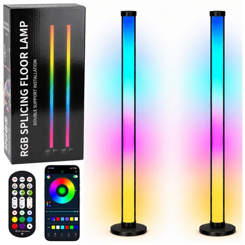  Pametne RGB LED lampe s aplikacijom 2u1 - 125cm Slike