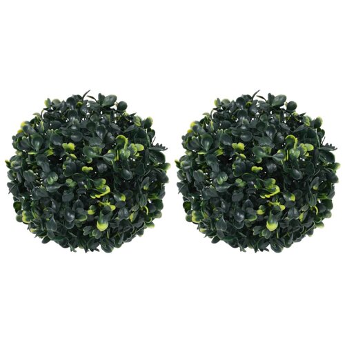 VidaXL Umetni pu&amp;scaron;pani okrogli 2 kosa 22 cm Slike