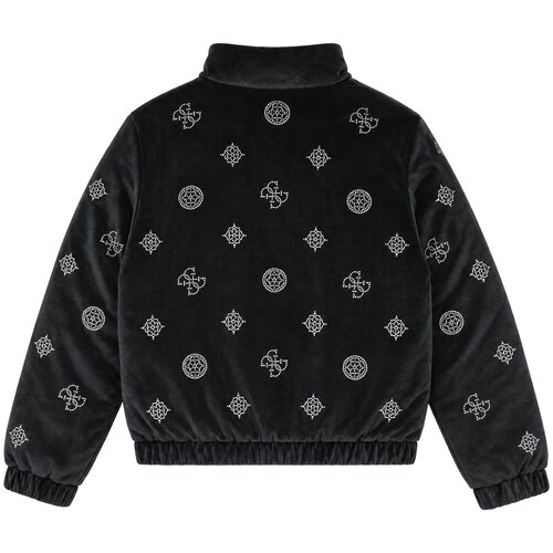 Guess AMALIA ALLOVER PEONY PUFFER JACKET Crna Slike