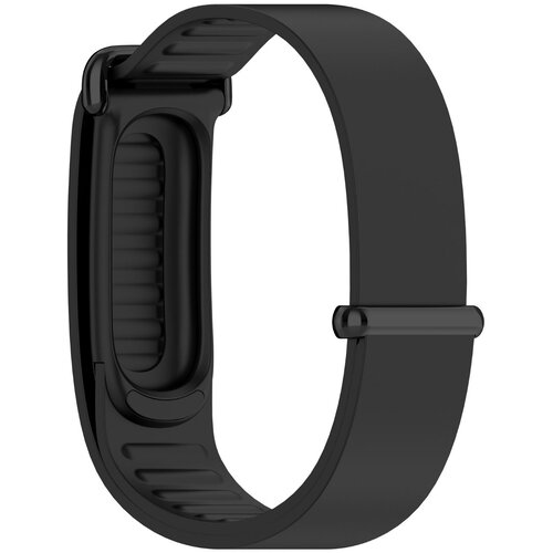 INF Silikonski pa&scaron;ček z metalno zaponko za Fitbit Air, udoben Black, (5000369145) Cene