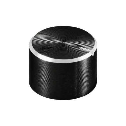 TRU COMPONENTS TC-11613856 okretni gumb s gumbom za obilježavanje crna (Ø x V) 15 mm x 10 mm aluminij, plastika 1 St. Cijene