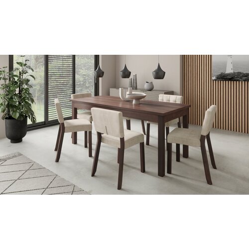 ADRK Pro�irivi blagovaonski set RODOS 80 sa 6 stolica - TAMNI ORAH Cijene
