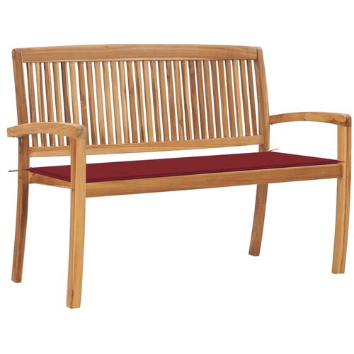  Vrtna klop z blazino 128,5 cm trdna tikovina Cene