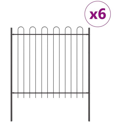  Ograda za vrt s lukom Siva 10 2x1 5 m Čelik Slike